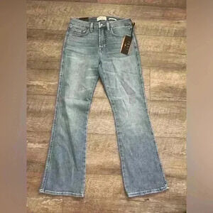 Jen7 FOR ALL MANKIND Cropped Kick Flare Jeans